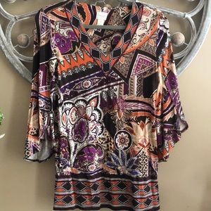 Chico’s bell sleeved blouse